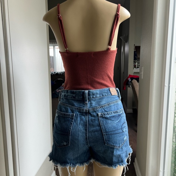 OOTDFash bodysuit and American Eagle shorts outfit - Picture 2 of 2